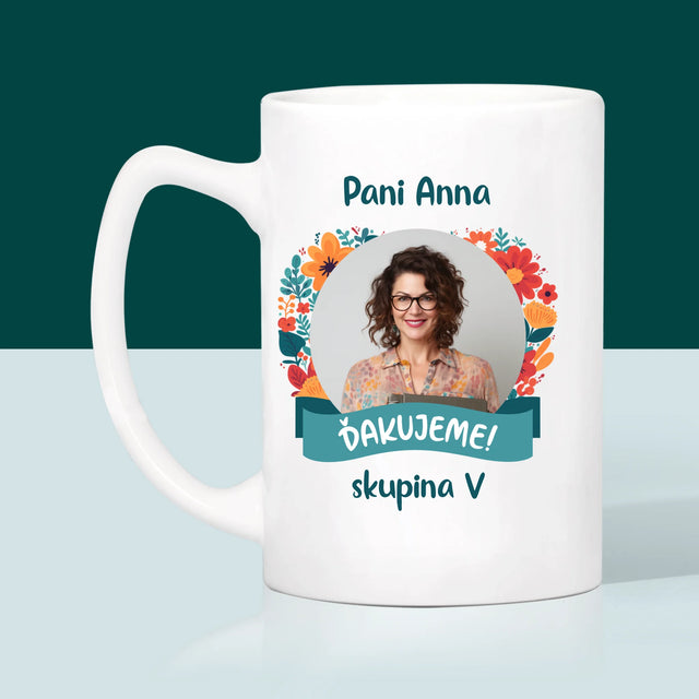 Fotografia A Podpis: Poďakovanie Pani Učiteľke V Škôlke - Hrnček