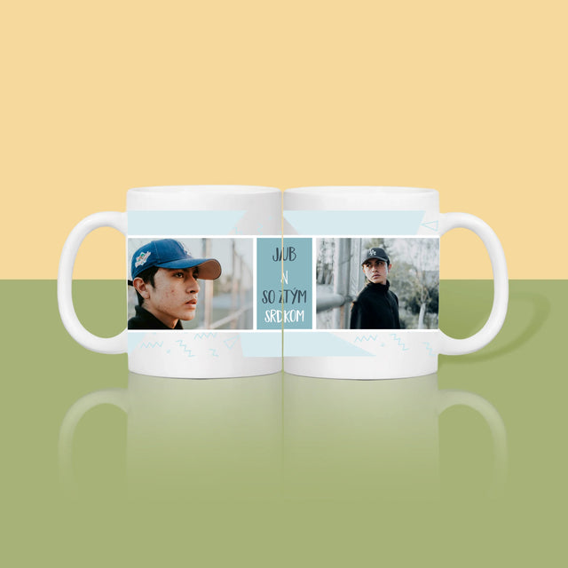 Fotokoláž: Syn So Zlatým Srdiečkom - Hrnček