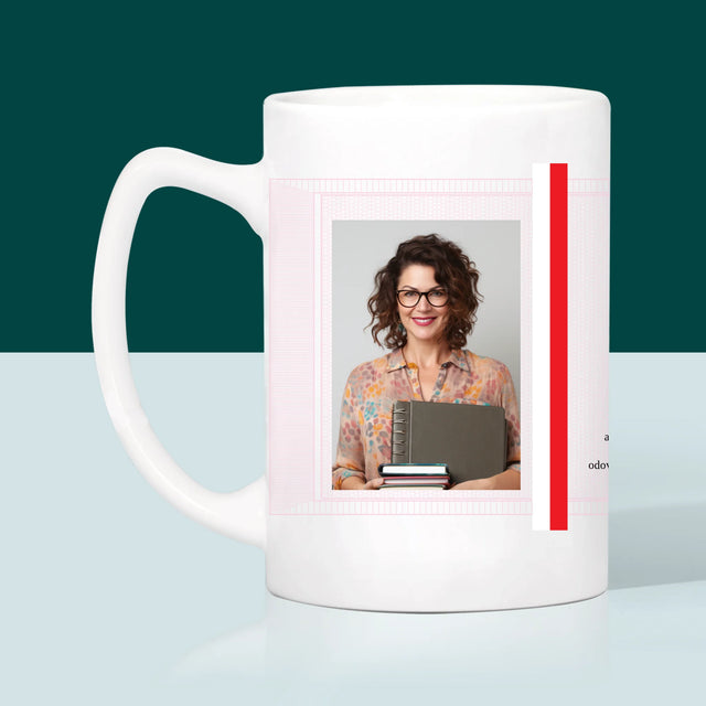 Fotografia A Podpis: Vysvedčenie Najlepšieho Učiteľa - Hrnček