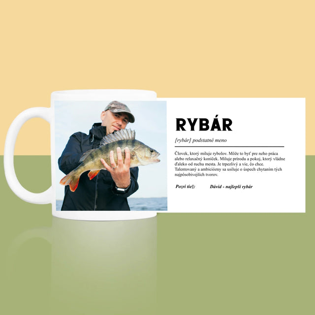Fotografia A Podpis: Definícia Rybára - Hrnček