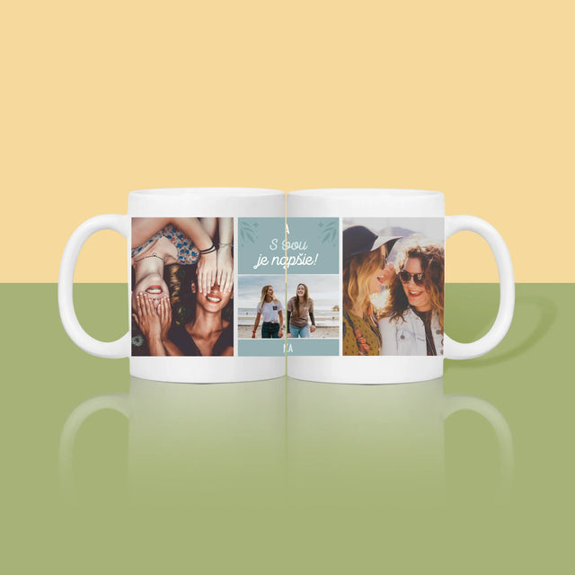 Fotokoláž: Najlepšie Kamarátky - Hrnček