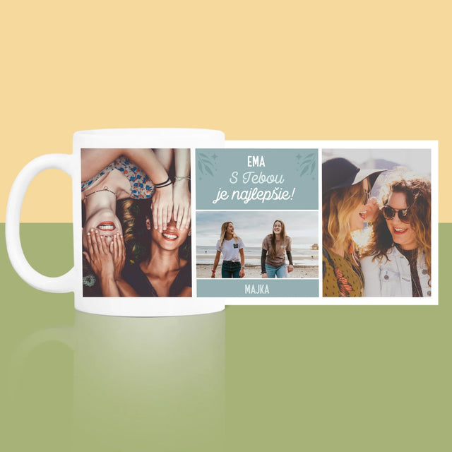 Fotokoláž: Najlepšie Kamarátky - Hrnček