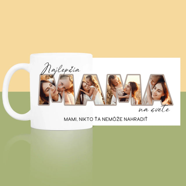 Slovo Z Fotografií: Najlepšia Mama Na Svete Fotografie - Hrnček
