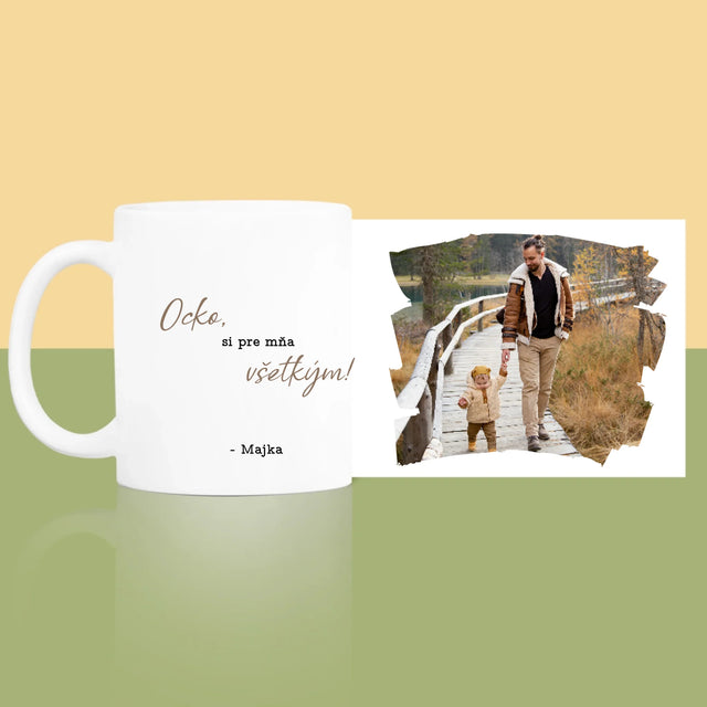 Fotografia A Podpis: Pohľadnica Pre Ocka - Hrnček