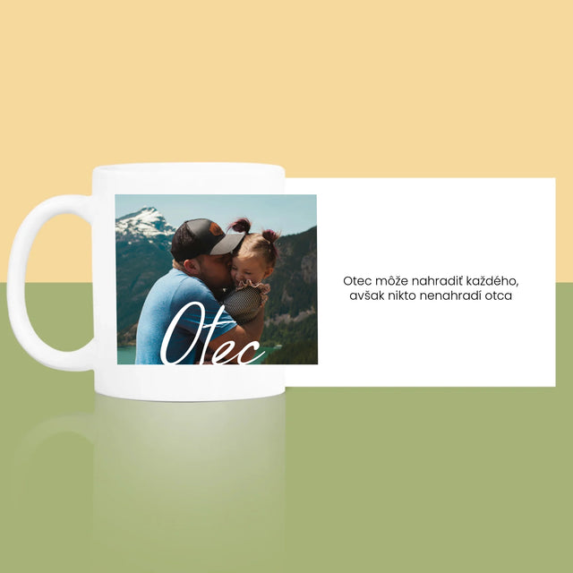 Fotografia A Podpis: Nenahraditeľný Otecko Priania - Hrnček