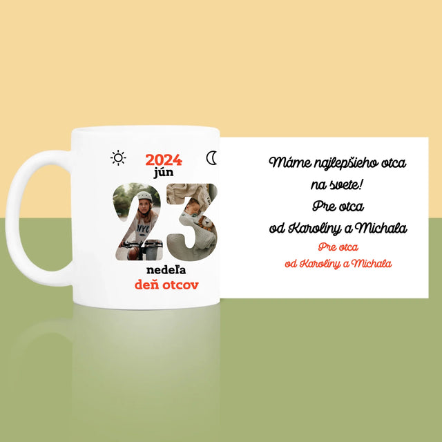 Slovo Z Fotografií: Deň Otcov List Kalendára - Hrnček
