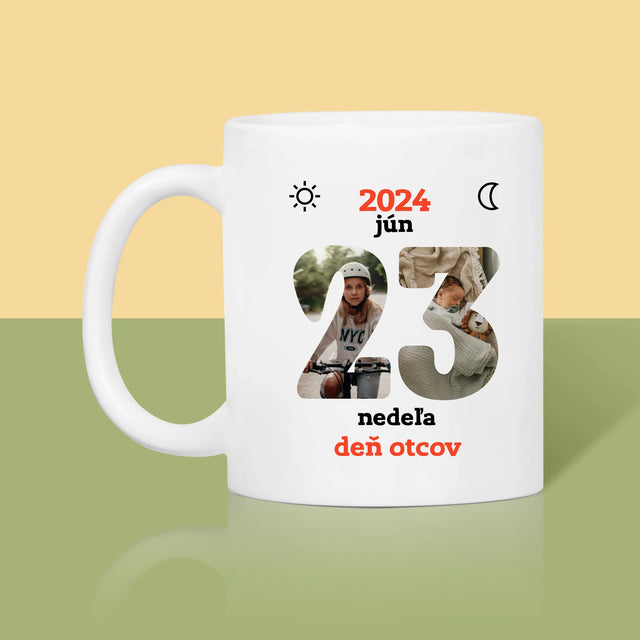 Slovo Z Fotografií: Deň Otcov List Kalendára - Hrnček