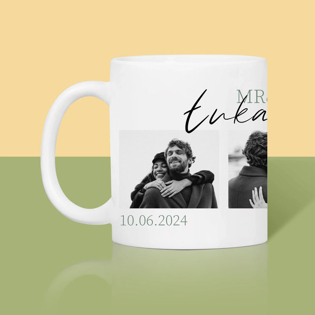 Fotokoláž: Mr&Mrs Svadobné - Hrnček