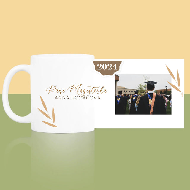 Fotokoláž: Pani Magisterka - Hrnček