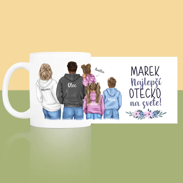 Tvorenie Postavy: Rodina S Deťmi - Hrnček