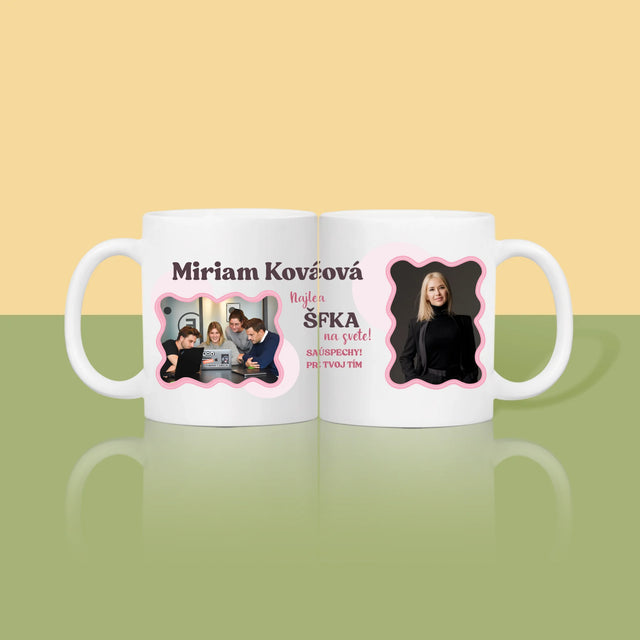 Fotokoláž: Najlepšia Šéfka - Hrnček