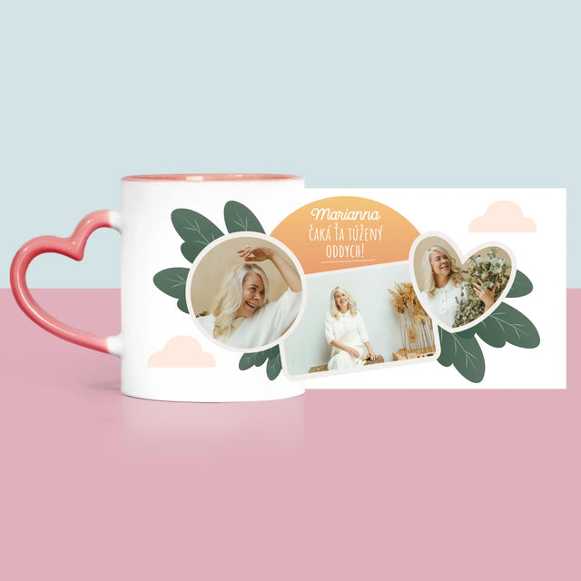 Fotokoláž: Vysnívaný Oddych - Hrnček