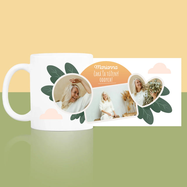 Fotokoláž: Vysnívaný Oddych - Hrnček