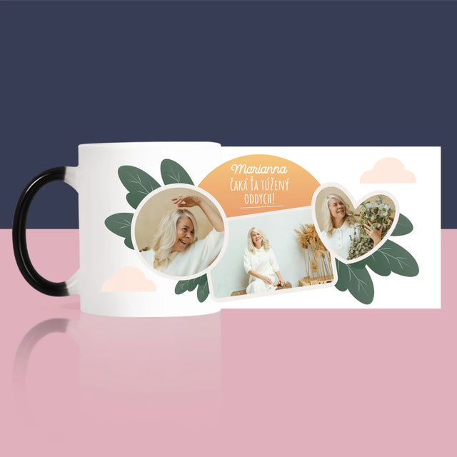 Fotokoláž: Vysnívaný Oddych - Hrnček