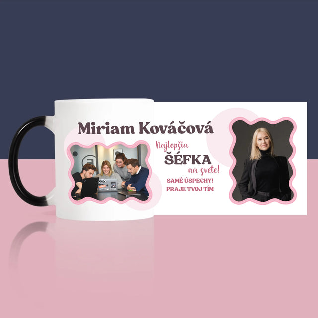 Fotokoláž: Najlepšia Šéfka - Hrnček