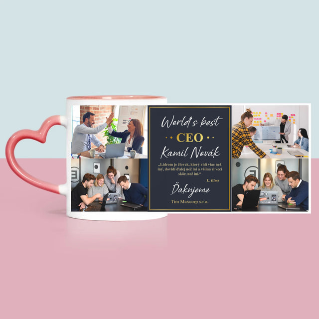 Fotokoláž: Najlepší Šéf - Hrnček