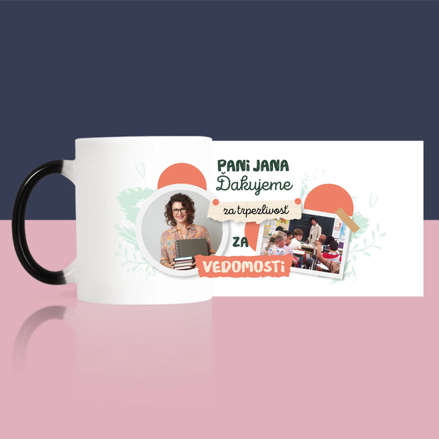 Fotokoláž: Ďakujeme Za Vedomosti - Hrnček