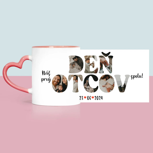 Slovo Z Fotografií: Náš Prvý Deň Otcov - Hrnček