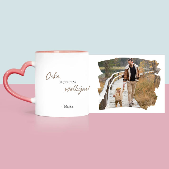 Fotografia A Podpis: Pohľadnica Pre Ocka - Hrnček