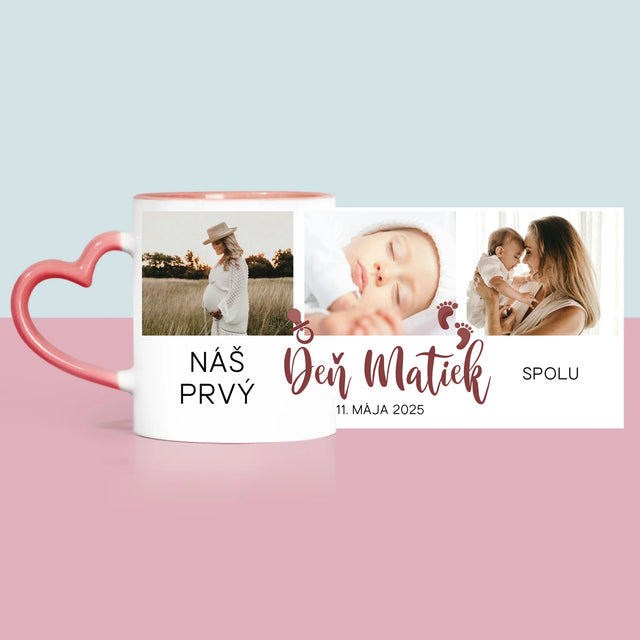 Fotokoláž: Náš Prvý Deň Matiek - Hrnček