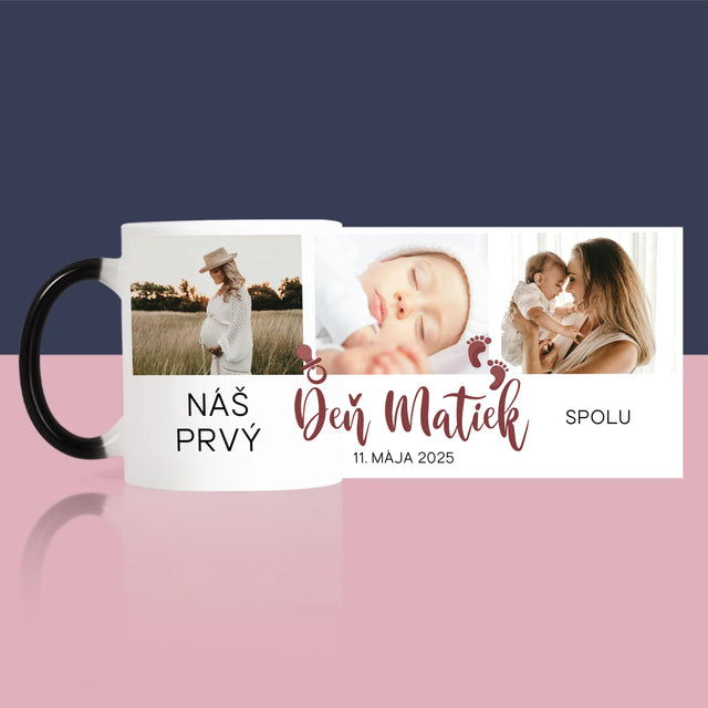 Fotokoláž: Náš Prvý Deň Matiek - Hrnček