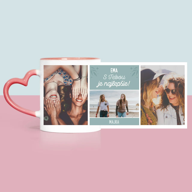 Fotokoláž: Najlepšie Kamarátky - Hrnček