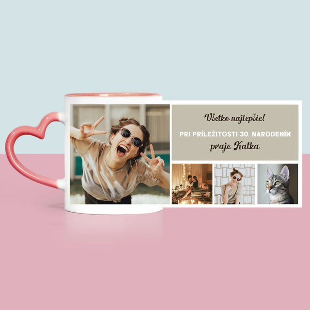 Fotokoláž: Narodeninová Koláž Z Fotografií - Hrnček