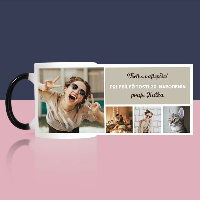 Fotokoláž: Narodeninová Koláž Z Fotografií - Hrnček