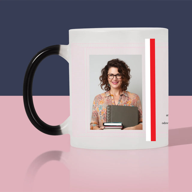 Fotografia A Podpis: Vysvedčenie Najlepšieho Učiteľa - Hrnček