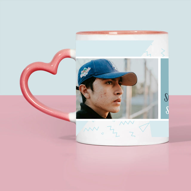 Fotokoláž: Syn So Zlatým Srdiečkom - Hrnček