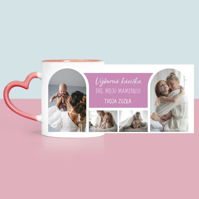 Fotokoláž: Výborná Kávička, Mami - Hrnček
