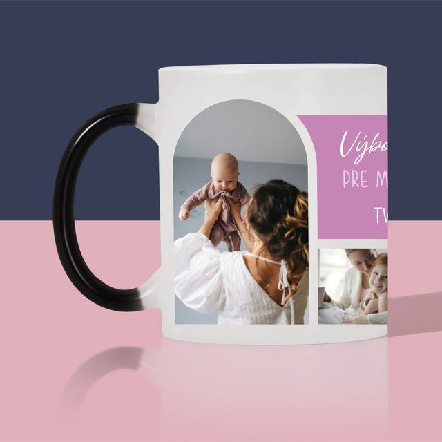 Fotokoláž: Výborná Kávička, Mami - Hrnček