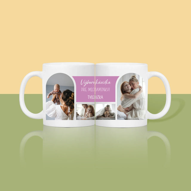 Fotokoláž: Výborná Kávička, Mami - Hrnček