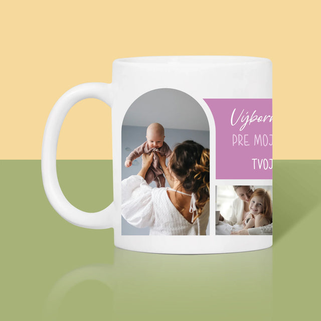 Fotokoláž: Výborná Kávička, Mami - Hrnček