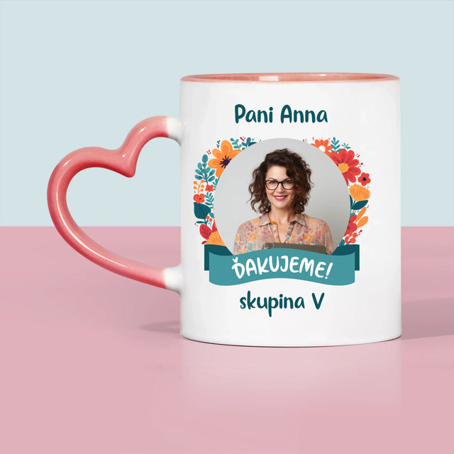 Fotografia A Podpis: Poďakovanie Pani Učiteľke V Škôlke - Hrnček