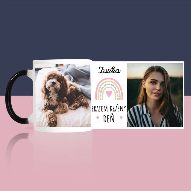 Fotokoláž: Prajem Krásny Deň - Hrnček