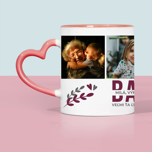 Fotokoláž: Babka Charakterové Vlastnosti - Hrnček