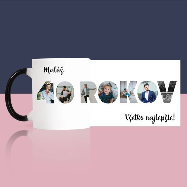 Slovo Z Fotografií: 40 Rokov Z Tvojich Fotografií - Hrnček