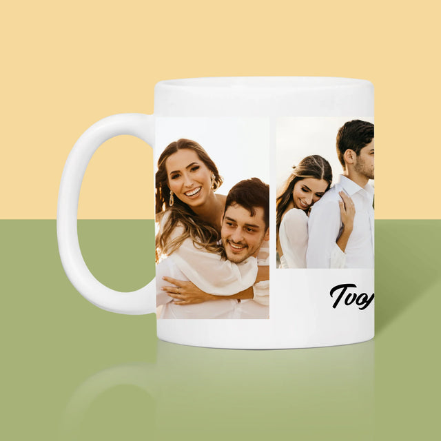 Fotokoláž: 4 Fotografie A Podpis - Hrnček