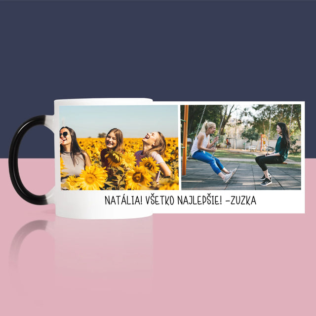 Fotokoláž: 2 Fotografie A Podpis - Hrnček