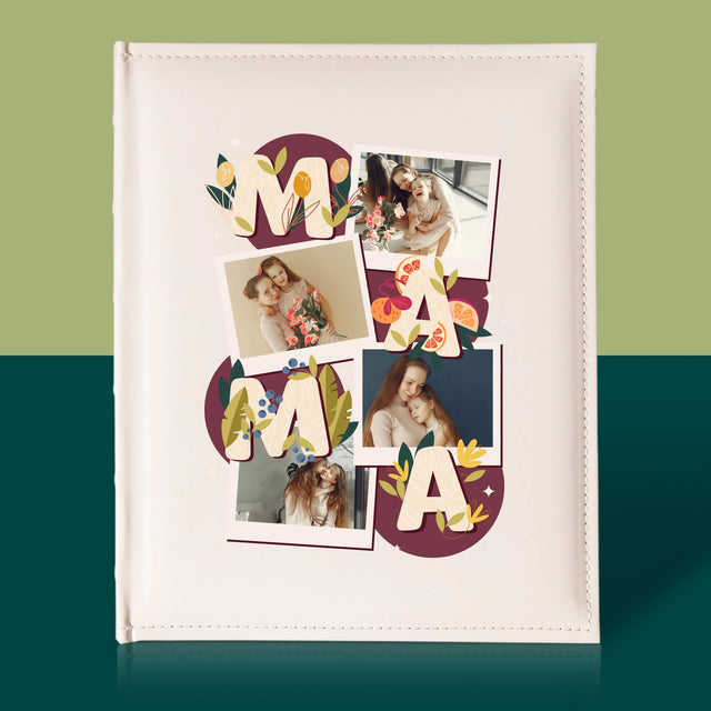 Fotokoláž: Písmená Mama - Album Na Fotografie