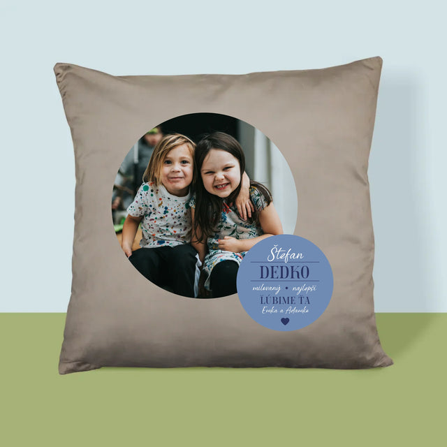 Fotokoláž: Milovaný Dedko - Vankúš