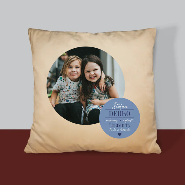 Fotokoláž: Milovaný Dedko - Vankúš