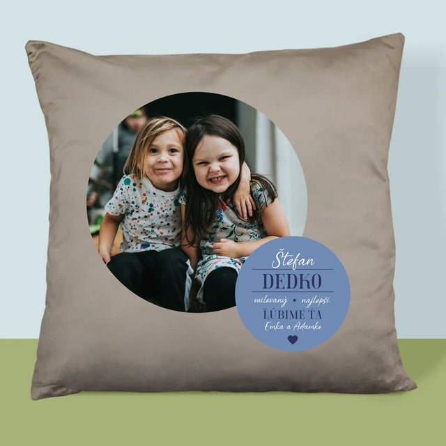 Fotokoláž: Milovaný Dedko - Vankúš