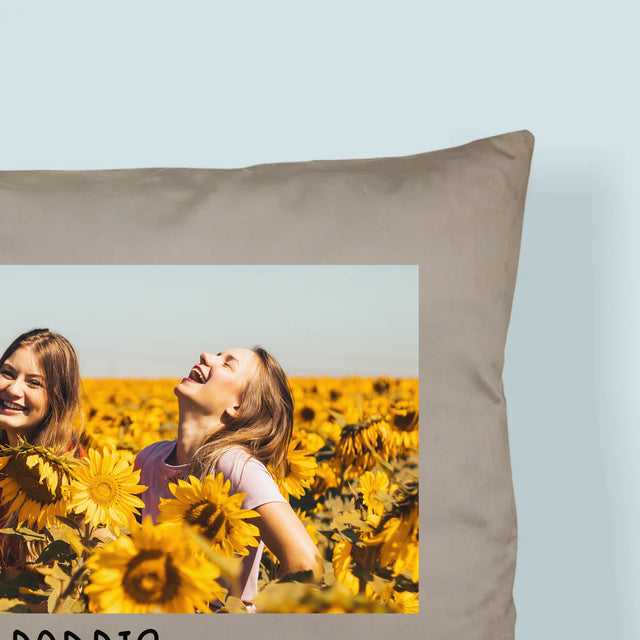 Fotokoláž: 2 Fotografie A Podpis - Vankúš