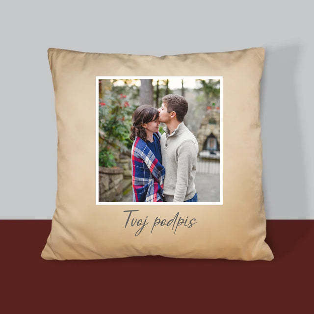 Fotografia A Podpis: Tvoja Fotografia A Podpis - Vankúš