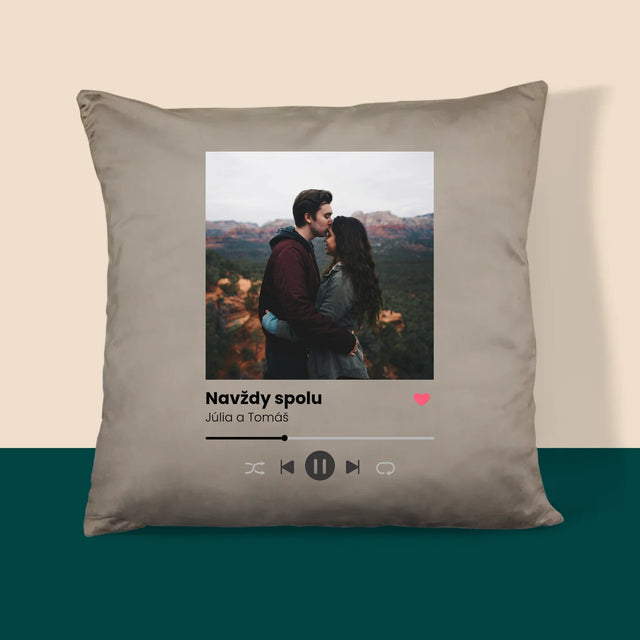 Fotografia A Podpis: Spotify S Tvojou Fotografiou - Vankúš