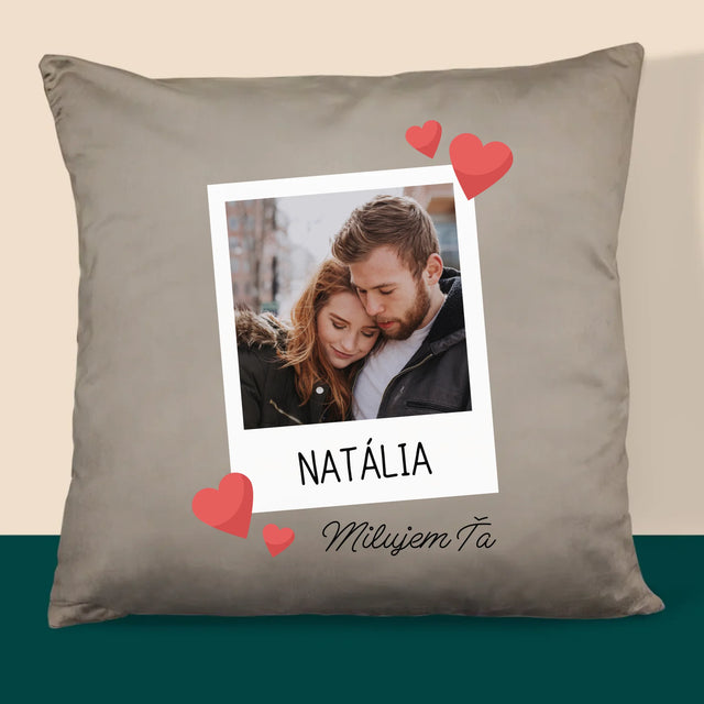 Fotografia A Podpis: Milujem Ťa Fotografia - Vankúš