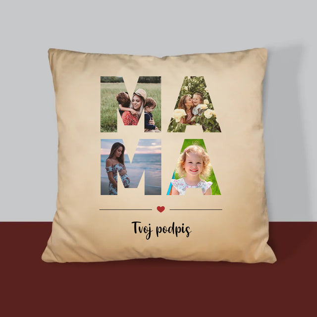 Slovo Z Fotografií: Mama Z Tvojich Fotografií - Vankúš