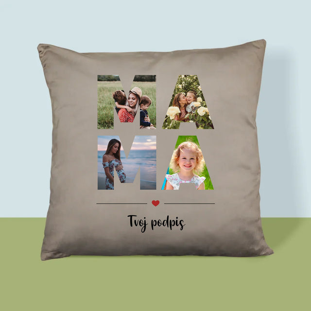 Slovo Z Fotografií: Mama Z Tvojich Fotografií - Vankúš